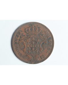Monnaie 20 réis 1843 Marie II Açores Portugal