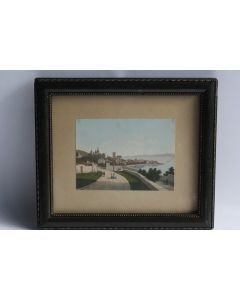Aquarelle originale Bord de Lac Lucerne Suisse