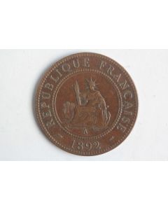Monnaie 1 Centième 1892 A Indochine française