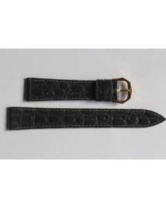 RAYMOND WEIL Bracelet pour montre croco gris foncé 17 mm