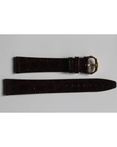 RAYMOND WEIL Bracelet pour montre cuir bordeaux brillant 17 mm