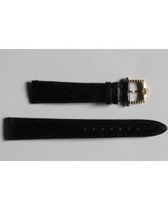 RAYMOND WEIL Bracelet pour montre croco noir brillant 17 mm