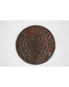 Monnaie 1/2 Batzen Canton de Vaud 1806 Suisse