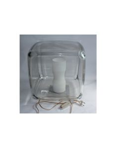 Lampe Cube plexiglas VISO Canada 1990 Design Philippe Lisboa