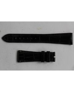 PATEK PHILIPPE Bracelet montre cuir noir 21 mm