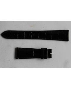 PATEK PHILIPPE Bracelet montre cuir noir 21 mm