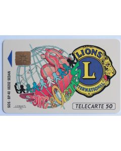 Télécarte à puce France Privée-Publique Lions Club 1991