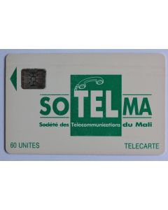 Télécarte à puce Mali SoTelMa Green Logo 1993