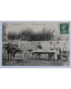 CPA Sarthe Mamers Blanchisseuses au travail