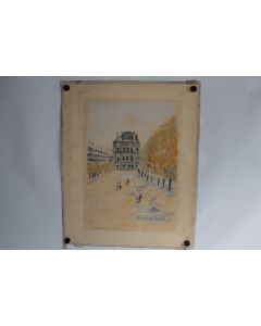 Lithographie originale Maurice UTRILLO Épreuve d'artiste Rue de Rivoli