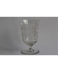 Verre à pied cristal gravé