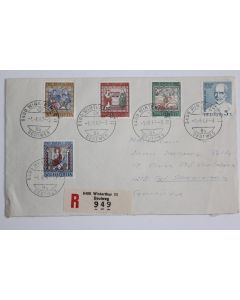 Enveloppe recommandée pro patria Suisse cachet Winterthur 1967