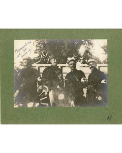 Photographie Ancienne Guerre Brancardiers 106e Bie