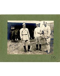Photographie Ancienne Guerre Officiers 2e SMA Sénécourt