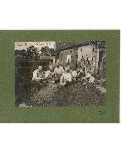 Photographie ancienne guerre 1914-18 militaria militaire poilus Rare 80 Somme Courcelles