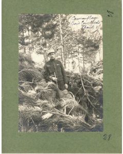 Photographie Ancienne Guerre Bois Courtisols Août 1915