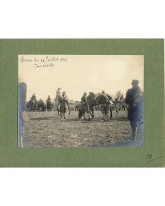Photographie Ancienne Guerre Revue du 14 Juillet Courtisols 1915