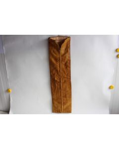 HERMES Porte-cravate cuir et soie