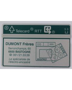 Télécarte L&G dummy Dumont Frères Belgique