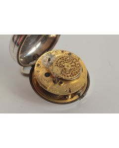 Montre de poche à coq Thomas Baker Malling XVIIIe siècle