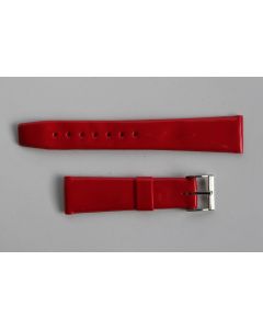 Bracelet pour montre vernis rouge 15 mm