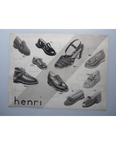 Dessin A. RUFFIEUX Chaussures HENRI
