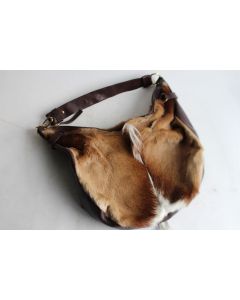 SALVATORE FERRAGAMO Sac à main cuir poils poulain