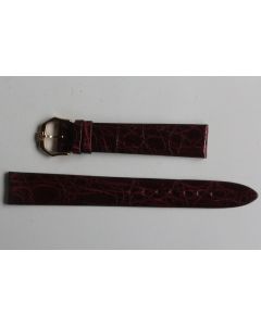 RAYMOND WEIL Bracelet pour montre croco bordeaux 16 mm