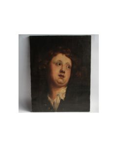 Peinture Portrait signé E. Cabanes 1837 XIXe siècle