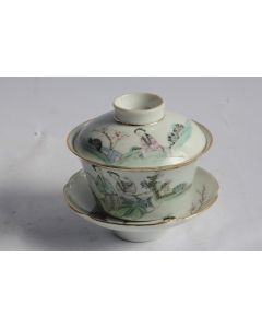 Tasse à thé porcelaine Chine Gaiwan