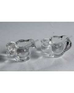 DAUM Paire de salières cristal 