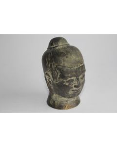 Ancienne Tête de Bouddha bronze