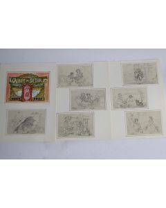 Album Dessins originaux Enfants A. Millioud 1878