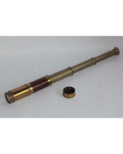 Longue-vue bois et laiton XIXe siècle