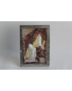 G. ARGY ROUSSEAU Plaque pâte de verre Vierge