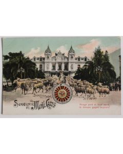 CPA Monaco Souvenir de Monte-Carlo Moutons Casino
