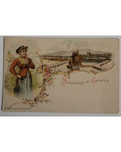 CPA Suisse Souvenir de Genève Litho Künzli frères