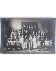 Carte photo Suisse Paternelle 1913 Scène de Noël Vaud