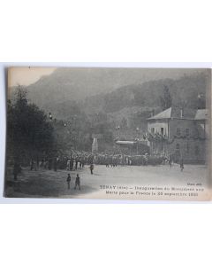 CPA Ain Tenay Inauguration du Monument aux Morts 1921