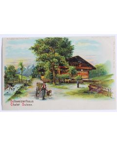 CPA Schweizerhaus Chalet Suisse Litho Meteor