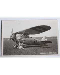 Carte postale ancienne Avion Dewoitine D.27 300 P.S. Wright Suisse