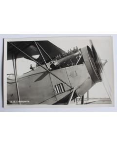 Carte postale ancienne Avion D. H. 5 Motorpartie Suisse