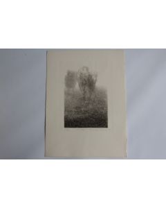 Lithographie originale Monique MERCIER L'allée 1975
