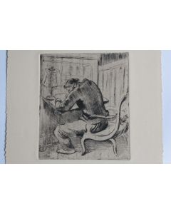 Gravure originale Casimir REYMOND
