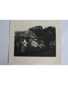 Lithographie originale Karel POKORNY Prague République tchèque