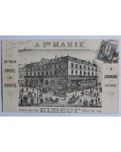 CPA Ste Marie Elbeuf Place du Coq Bessonnaud & Lenormand