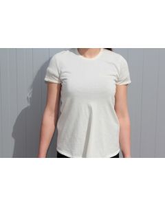 HERMES Pull Laine vierge écru manches courtes T34