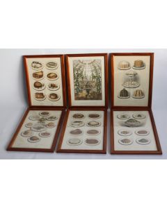 Anciennes gravures Cassell's household guide Plats Cuisine