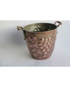 Seau à champagne cuivre Vignes