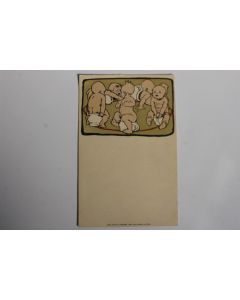 Carte postale ancienne illustrateur Fritz Ambergen Bébés